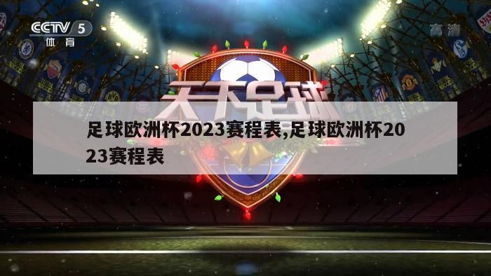 足球欧洲杯2023赛程表,足球欧洲杯2023赛程表